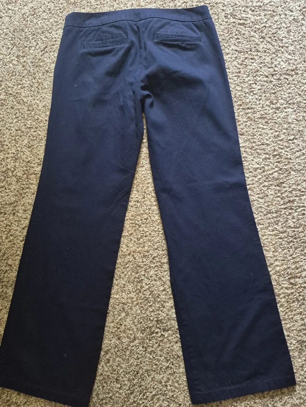 J. Crew Blue Button-Front Pants Size 8